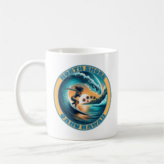 Woman Surfer North Shore Oahu Hawaii Kaffeetasse
