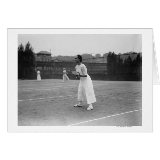 Woman Tennis Player macht Foto fertig (Vorderseite (Horizontal))