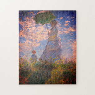 Woman with a Parasol - Madame Monet and Her Son Puzzle
