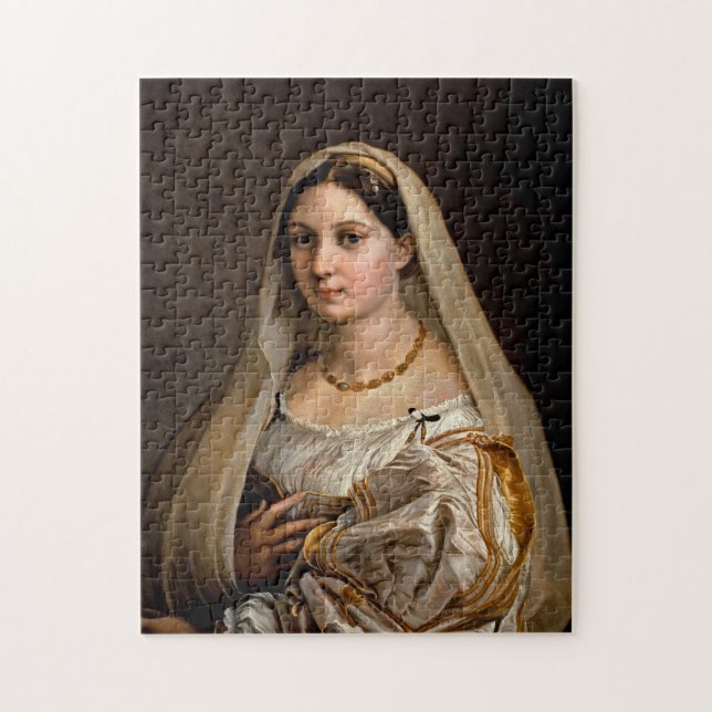 Woman with a veil La Donna Velata Raphael Santi Puzzle (Vertikal)