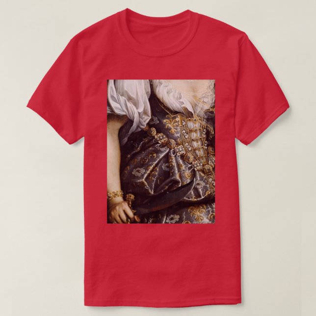 Woman with Knife Renaissance Painting 2 T-Shirt (Design vorne)