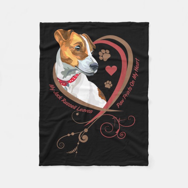 Womans Jack Russell Terrier Shirt Parson Russell T Fleecedecke (Vorderseite)