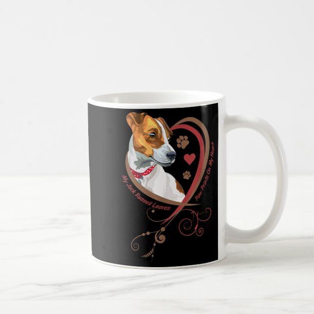 Womans Jack Russell Terrier Shirt Parson Russell T Kaffeetasse (Rechts)