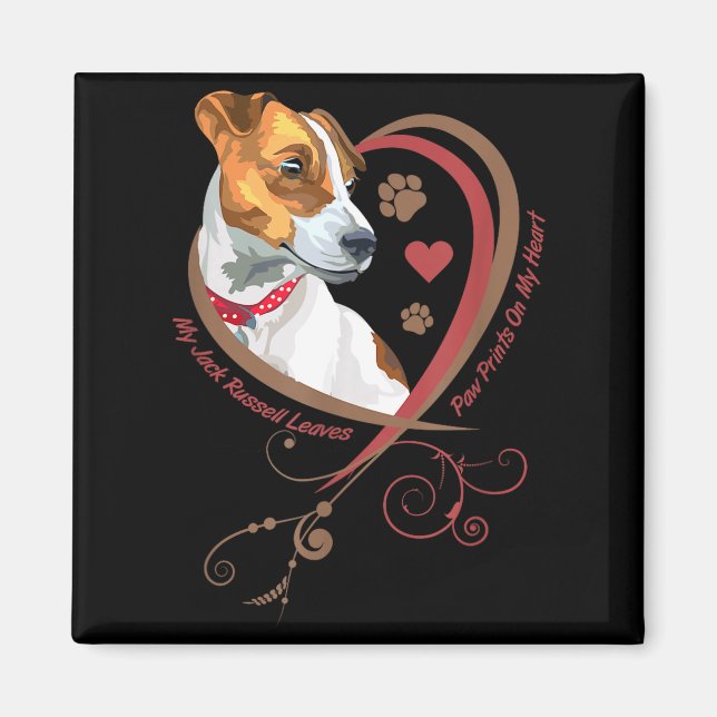 Womans Jack Russell Terrier Shirt Parson Russell T Magnet (Vorne)
