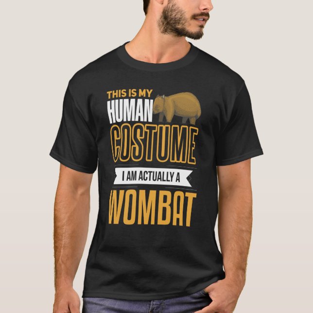 Womba I'm a Wombat Costume Animal Wombat T-Shirt (Vorderseite)