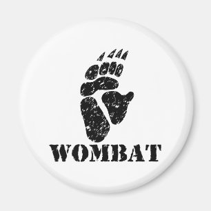 Wombat Abdruck Magnet