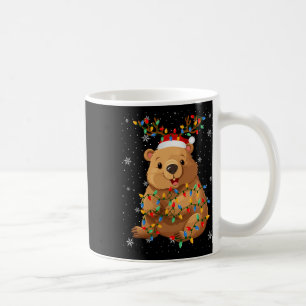 Wombat Animal Weihnachtsmannmütze Ugly Christmas T Kaffeetasse