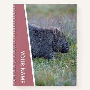 Wombat Australia Süße Tier, Custom Rose Gold Notizbuch
