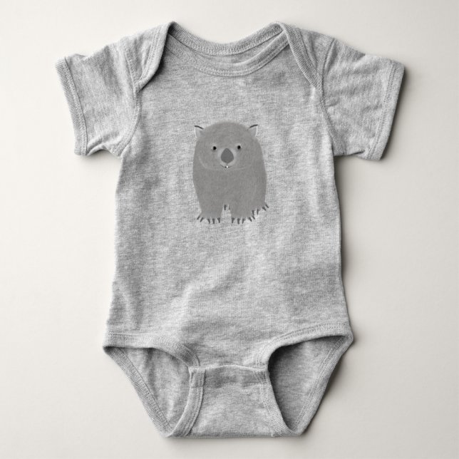 Wombat Baby Bodysuit Strampler (Vorderseite)
