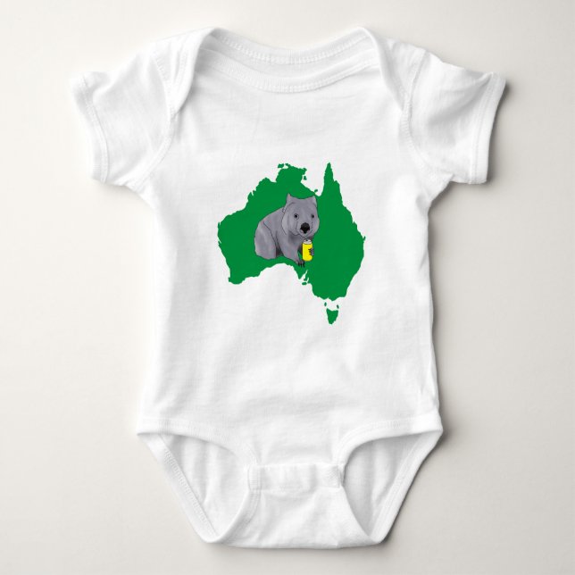 Wombat Baby Strampler (Vorderseite)