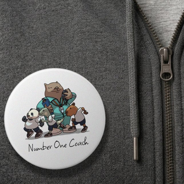 Wombat Danke Trainer-Geschenk Sport-Trainer Kunst Button (Von Creator hochgeladen)