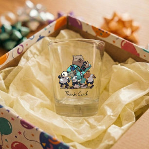 Wombat Danke Trainer-Geschenk Sport-Trainer Kunstw Schnapsglas