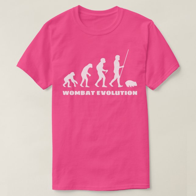 Wombat-Evolution T-Shirt (Design vorne)