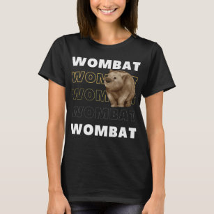 Wombat Funny Animal Zoo Australien Geschenke T-Shirt