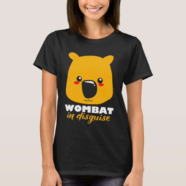 Wombat Funny Disguge Marsupial Australien Koala T-Shirt (Vorderseite)