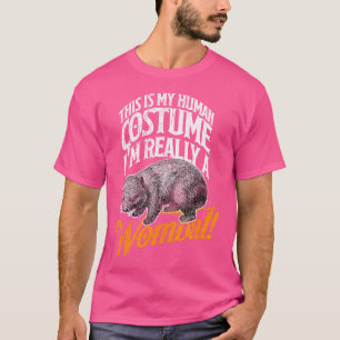 Wombat Human Funny Wildlife Idee T-Shirt