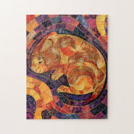 Wombat im aborigines Dot Art Style Puzzle