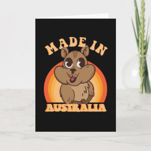 WOMBAT IN AUSTRALIEN KARTE