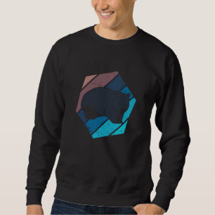 Wombat künstlerischer Stil Nagetier Tier Wildnis N Sweatshirt