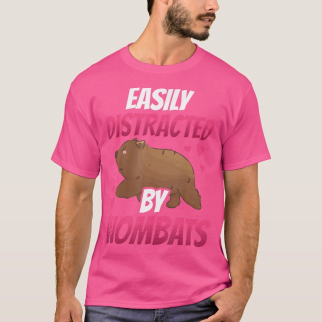 Wombat leicht abgelenkte Marsupialwombat T-Shirt (Vorderseite)
