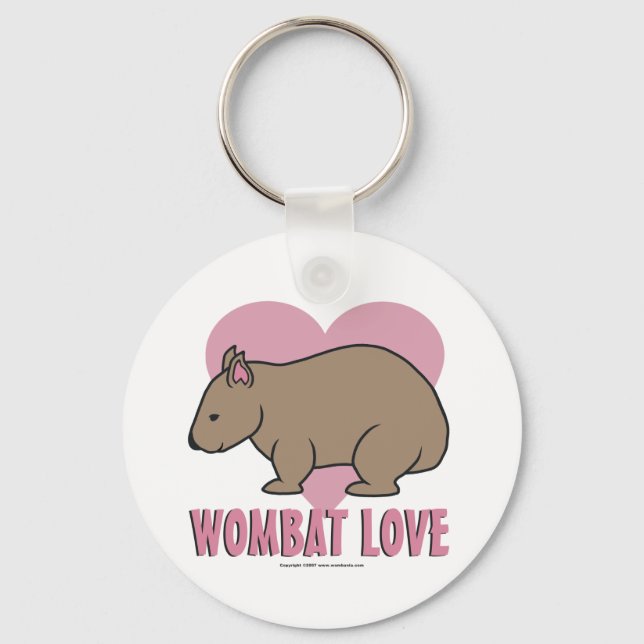 Wombat Liebe II Schlüsselanhänger (Vorderseite)