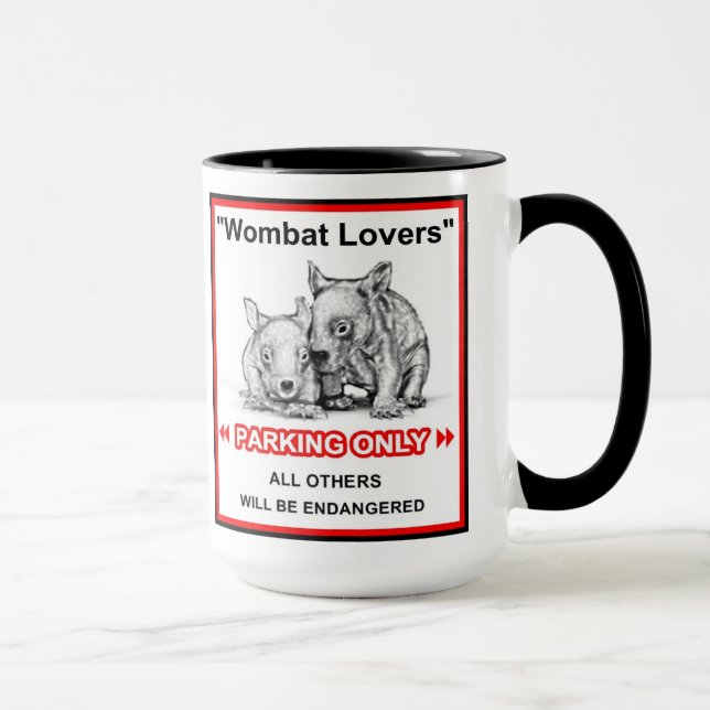 Wombat Liebhaber-Tasse Tasse (Rechts)