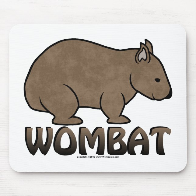 Wombat Logo II Mousepad (Vorne)