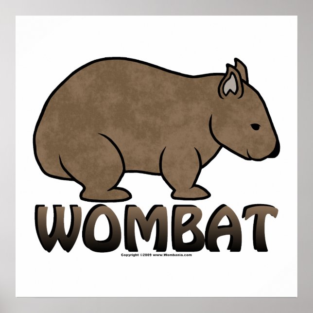 Wombat Logo II Poster (Vorne)