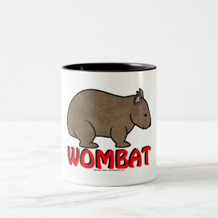 Wombat Logo Zweifarbige Tasse