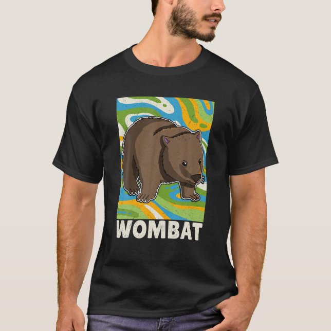 Wombat Marsupial Australia Australian Koala T-Shirt (Vorderseite)