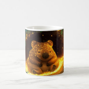 Wombat mit orangefarbenem Fell Kaffeetasse