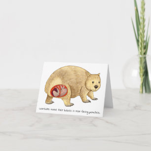 Wombat-Muttertagskarte Karte