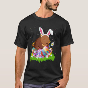 Wombat Ostereiersuche Hasenohren Wombat Ostersonnt T-Shirt