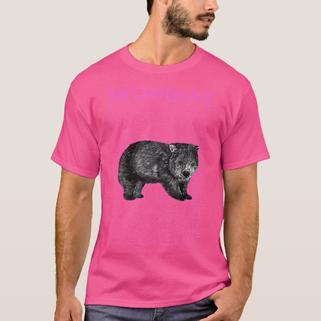 Wombat Pastel Aesthetic T-Shirt (Vorderseite)