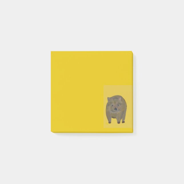 Wombat Post-it Klebezettel (Vorderseite)