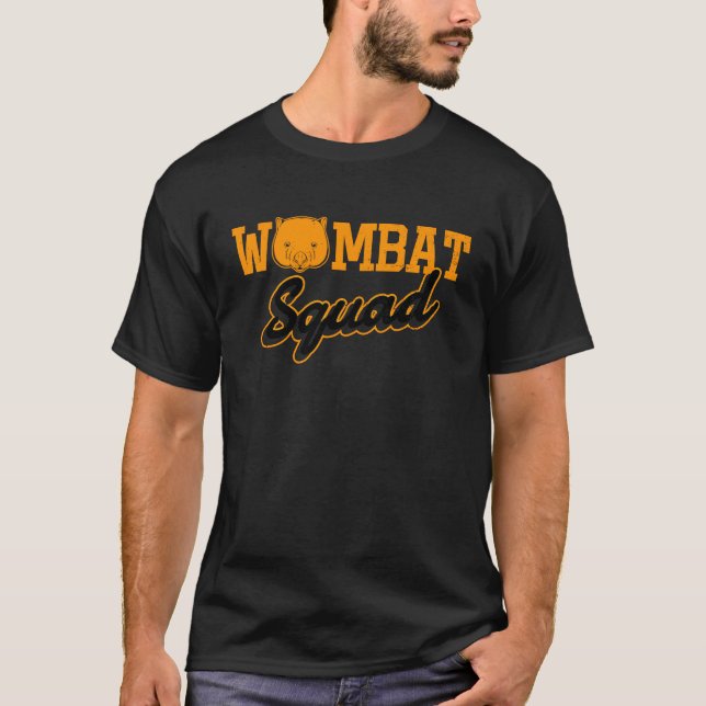 Wombat Squad Rodent Animal Wildlife T-Shirt (Vorderseite)