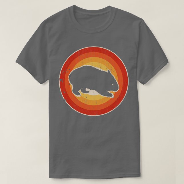 Wombat Sunset Retro für Männer Frauen Mädchen Kind T-Shirt (Design vorne)