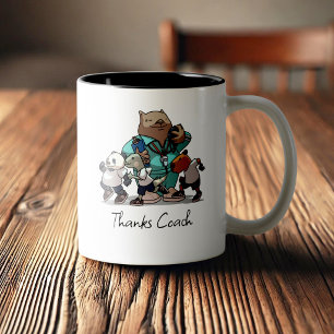 Wombat-Trainer-Dankeschön-Geschenk-Kunstwerk für S Zweifarbige Tasse