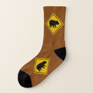wombat Verkehrsschild - Socken