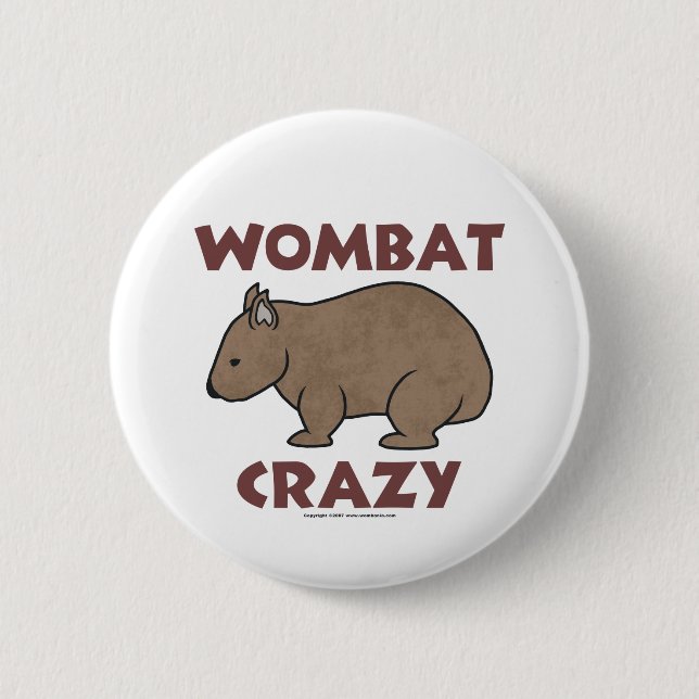 Wombat verrücktes III Button (Vorderseite)