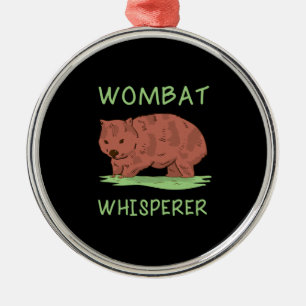 Wombat Whisperer Ornament Aus Metall