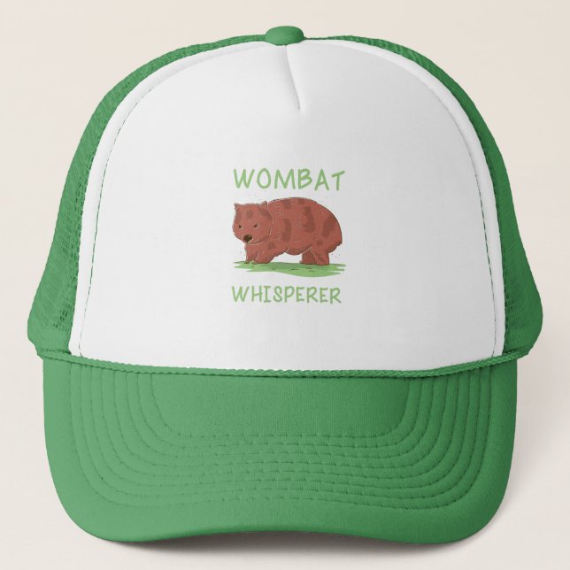 Wombat Whisperer Truckerkappe (Vorderseite)