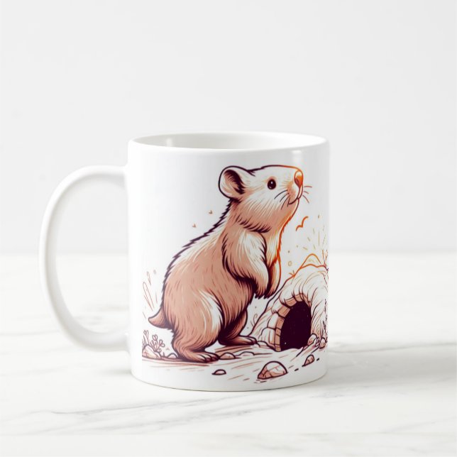 Wombat Wonderland Tasse" Kaffeetasse (Links)