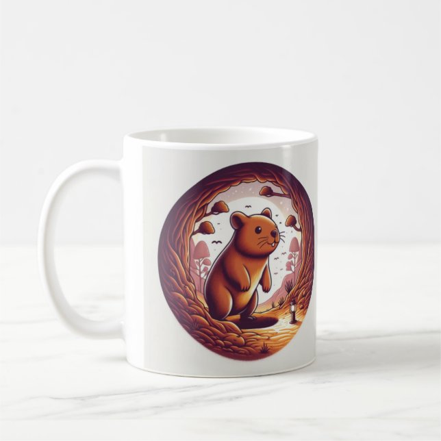 Wombat Wonderland Tasse" Kaffeetasse (Links)