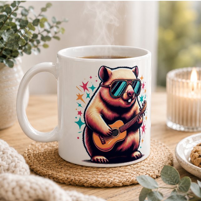Wombat Wonderland Tasse" Kaffeetasse (Wombat Wonderland Mug” Coffee Mug)