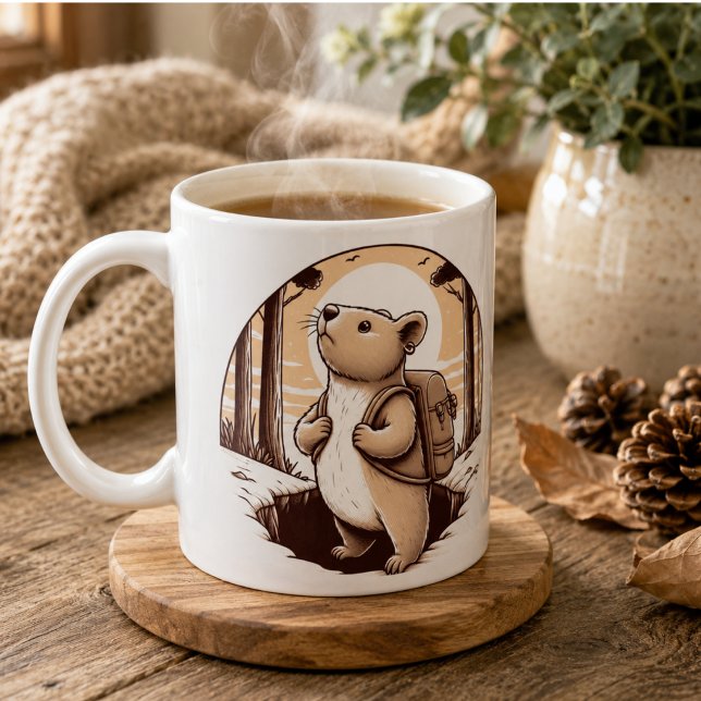 Wombat Wonderland Tasse" Kaffeetasse (Wombat Wonderland Mug” Coffee Mug)