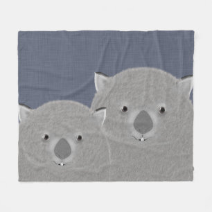 Wombats Fleece-Decke Fleecedecke