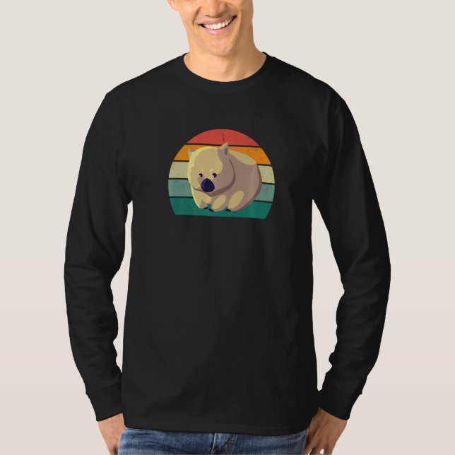 wombats marsupial australia oceania animal combat  T-Shirt (Vorderseite)
