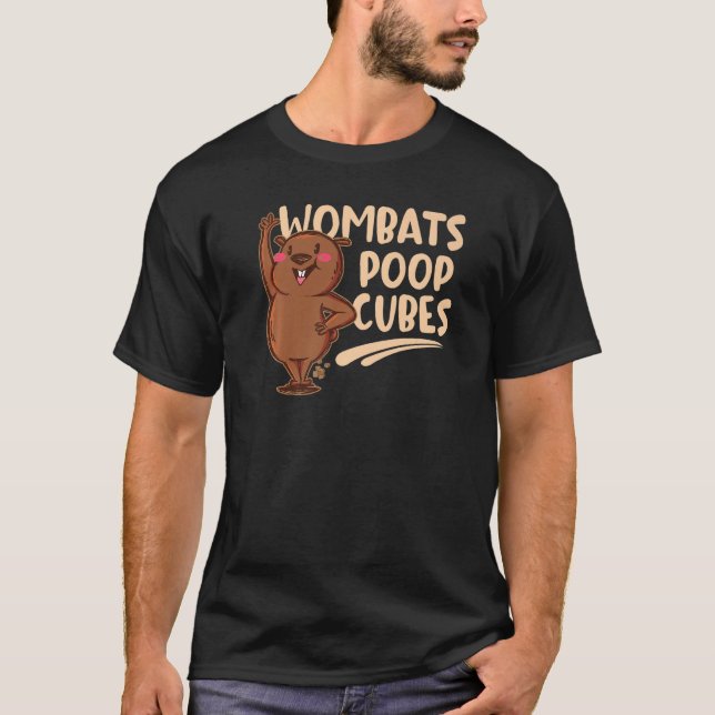 Wombats scheißen Würfel für ein Wombats T-Shirt (Vorderseite)