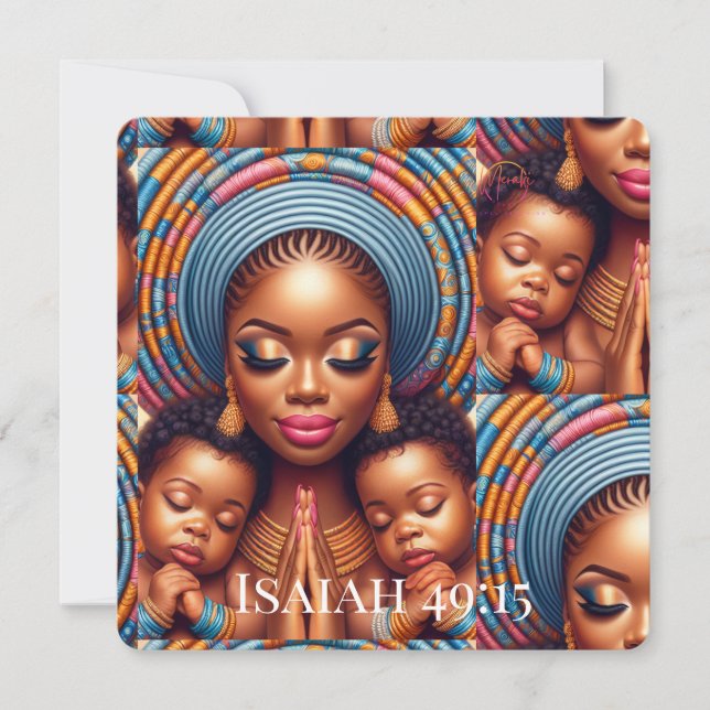 Women and child Isaiah 49:15: Einladung (Vorderseite)